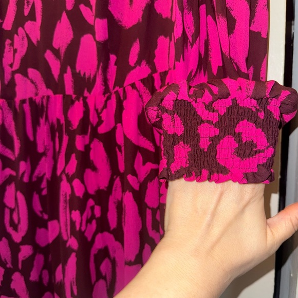 Who What Wear 🐆 Leopard Print Maxi Dress • Size L - Picture 4 of 9